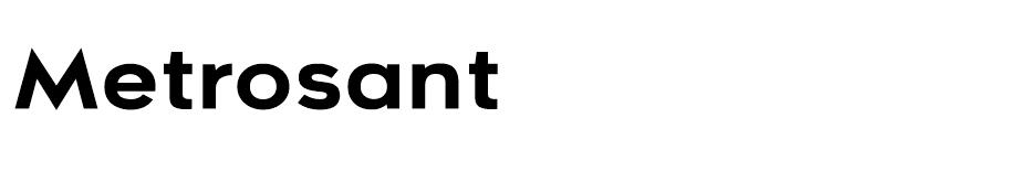 Metrosant font