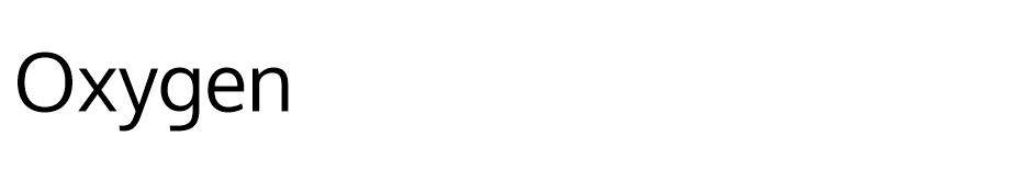 Oxygen font