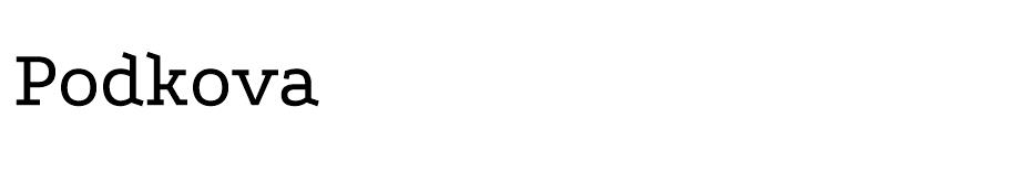 Podkova font