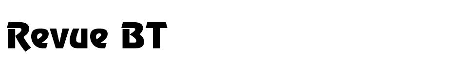 Revue BT font
