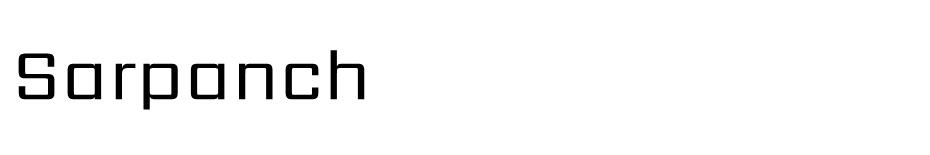 Sarpanch font