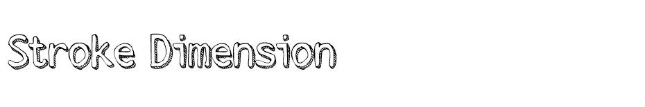 Stroke Dimension font