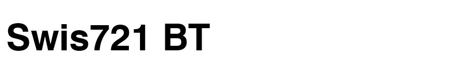 Swis BT Bold font