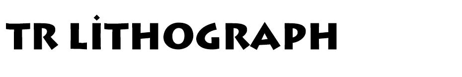 TR Lithograph Bold font