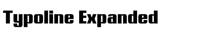 Typoline Expanded font