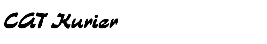 CAT Kurier font