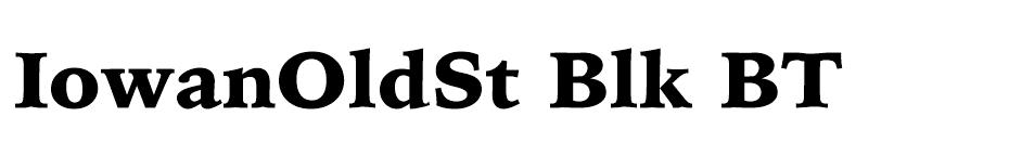 IowanOldSt Blk BT font
