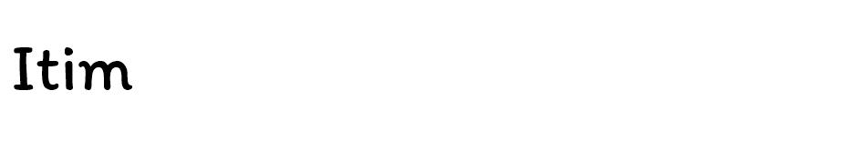 Itim font