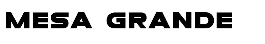 Mesa Grande font
