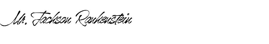 Mr.Jackson Rankenstein font