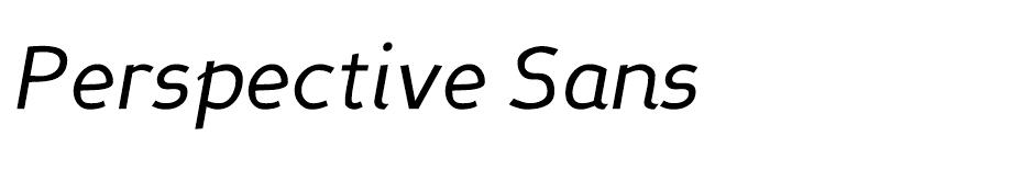 Perspective Sans font